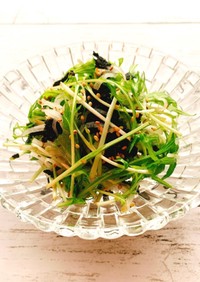 水菜と大根のやみつきサラダ