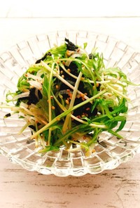 水菜と大根のやみつきサラダ
