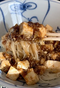簡単^ ^麻婆素麺