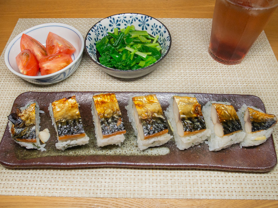 焼き塩鯖寿司の画像
