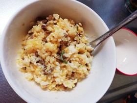 レンジで簡単納豆チャーハン