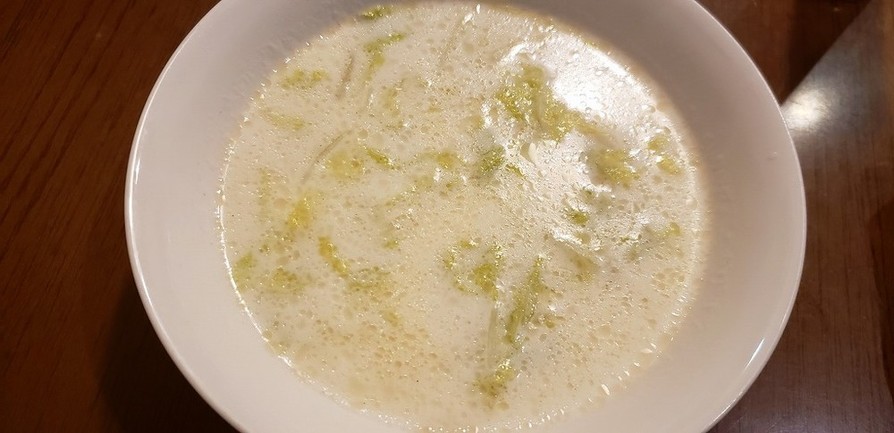 白菜と鮭のミルクスープの画像