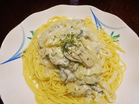 シンプルかんたんカキのクリームパスタ