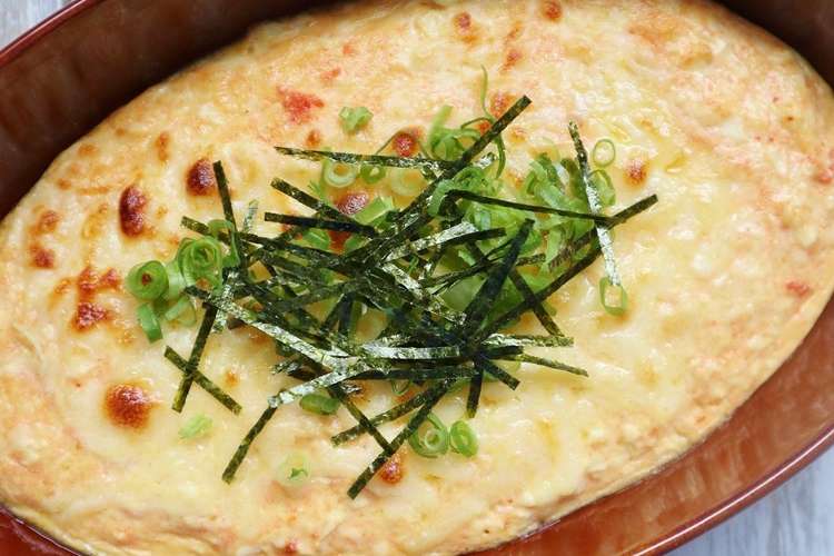 夜食に 簡単 明太子の豆腐グラタン レシピ 作り方 By すいーつだんし クックパッド 簡単おいしいみんなのレシピが357万品