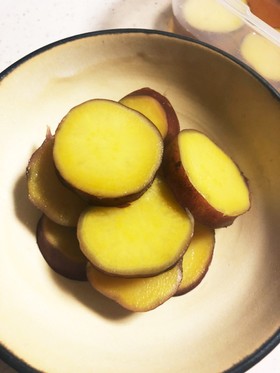 レンジでさつま芋の甘煮