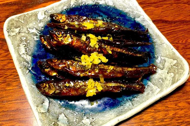 わかさぎの佃煮に柚子をのせて レシピ 作り方 By お料理ニャロメ クックパッド