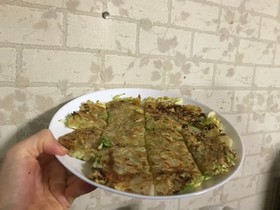 簡単!キャベツたっぷりチヂミ