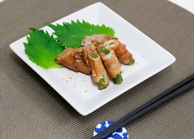 夏野菜の肉巻き