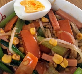 野菜たっぷりサンマーメン風!