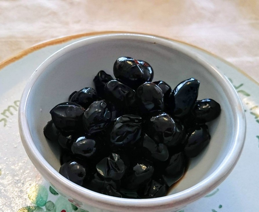 　オーガニックの黒豆煮の画像