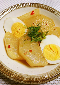 旨辛♫大根と茹で卵の韓国風ピリ辛炒め煮
