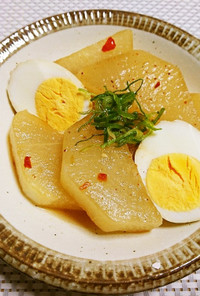 旨辛♫大根と茹で卵の韓国風ピリ辛炒め煮