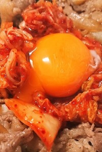 (男のレシピ) 簡単スタミナ キムチ牛丼