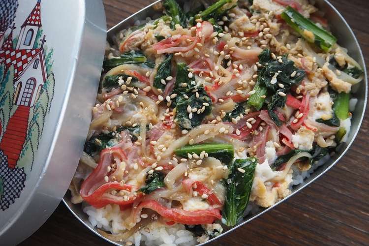 5分でできる カニカマ丼弁当 レシピ 作り方 By ちぃ๑ クックパッド