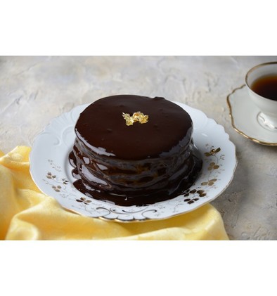 チョコレートグラサージュホットケーキの写真