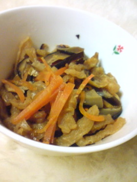 我が家の切干大根の煮物