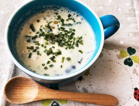 あったか!豆腐入りゆず豆乳スープ