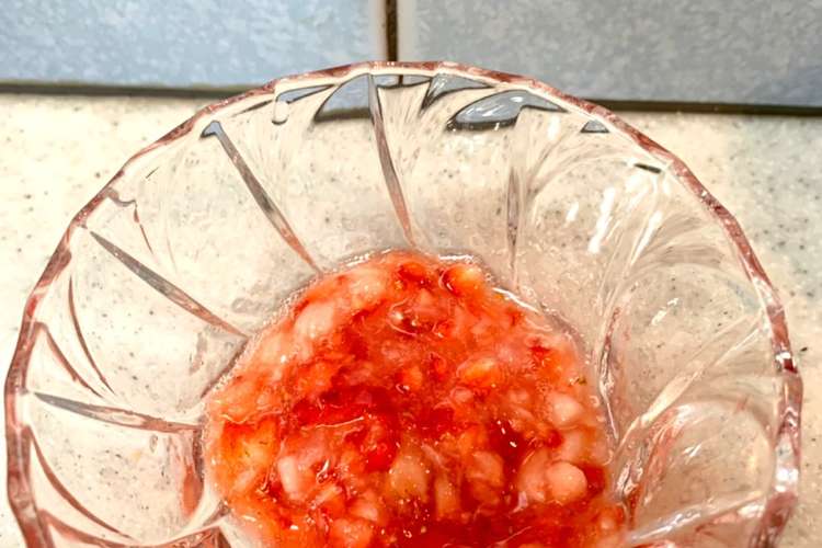 イチゴの離乳食 レシピ 作り方 By マコミこ クックパッド 簡単おいしいみんなのレシピが365万品