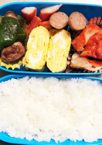 息子弁当♥冬休みあと少し弁当！