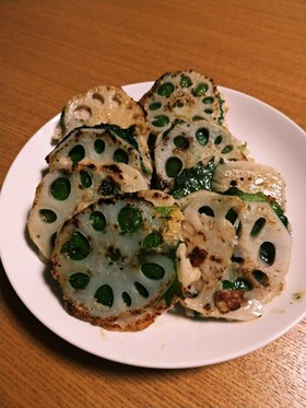エビ入りすり身の蓮根サンド