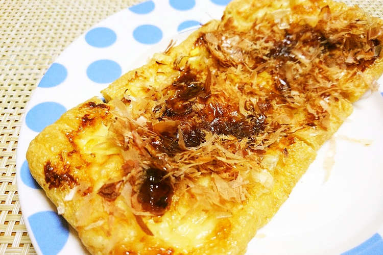 カリカリ 油揚げのネギマヨチーズ焼き レシピ 作り方 By ポテチ犬 クックパッド