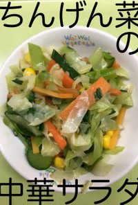 【保育園給食】チンゲン菜の中華サラダ