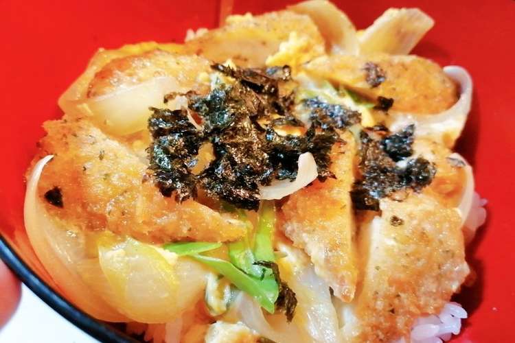 惣菜アレンジ ささみフライの親子カツ丼 レシピ 作り方 By Tnm Ch クックパッド