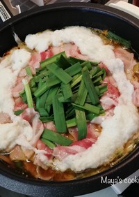 納豆と長芋のネバふわムチ鍋