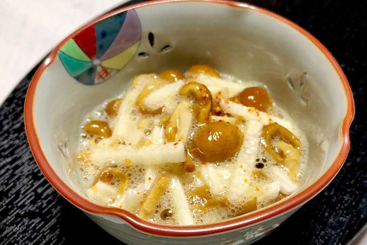 長芋となめこの酢の物 レシピ 作り方 By お料理ニャロメ クックパッド 簡単おいしいみんなのレシピが354万品