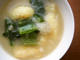 小松菜・大根おろしの味噌汁♪