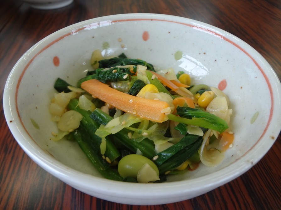 学校給食♪小松菜サラダの画像