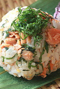 鮭と大葉の混ぜ寿司