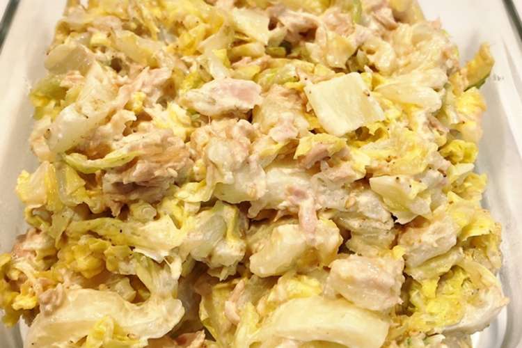 レンジで簡単 白菜のツナサラダ レシピ 作り方 By 真奈 クックパッド 簡単おいしいみんなのレシピが352万品