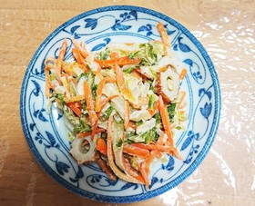白菜とちくわのゴママヨ和え