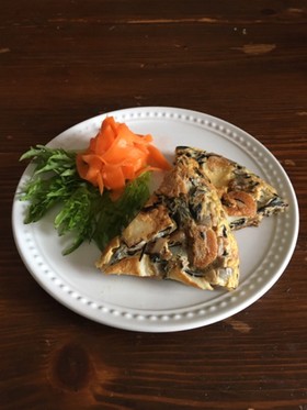 ひじき煮リメイク♡はんぺんオムレツ
