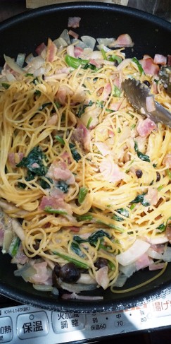 豆乳クリームパスタ