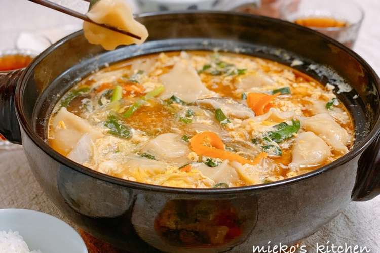 大阪王将冷凍水餃子でギョーザ鍋 レシピ 作り方 By ミイコズキッチン クックパッド 簡単おいしいみんなのレシピが352万品