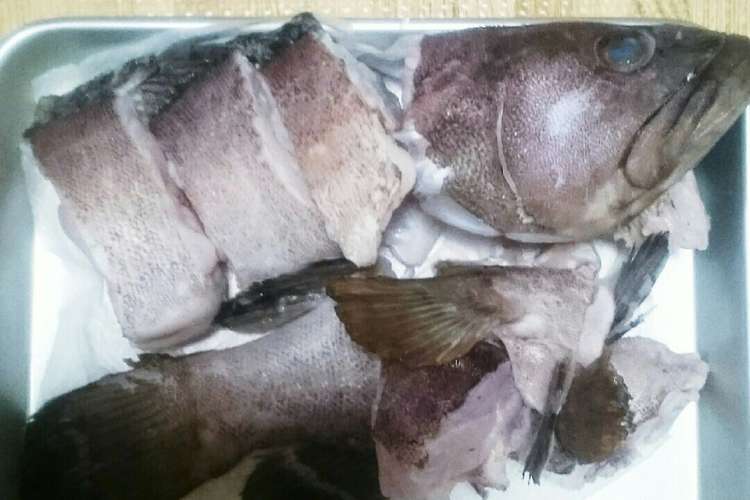 鍋料理に使う クエ 魚の下処理 レシピ 作り方 By とらじろう11歳 クックパッド