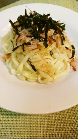 鶏の生姜塩焼きうどん