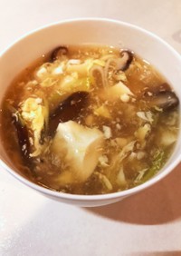 トロトロ豆腐とたまごの中華スープ