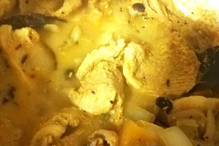 カレー粉 バターチキンカレー スープ風 レシピ 作り方 By ぽぽダイエット中 クックパッド