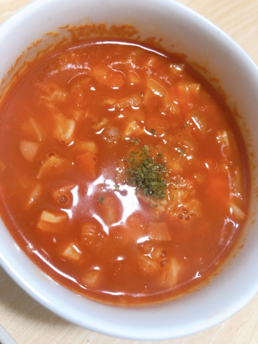 野菜ジュースでかんたんスープの画像