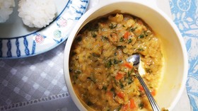 大人のごろごろカレーから取り分けカレー