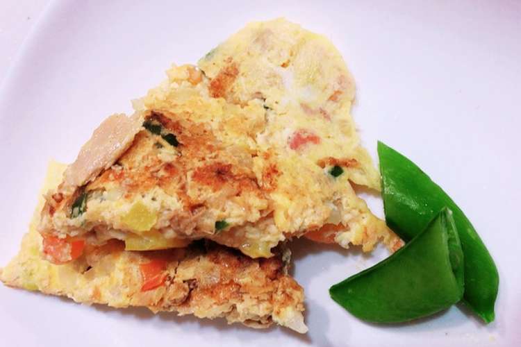 朝食に簡単 野菜とツナのチーズオムレツ レシピ 作り方 By Popohauごはん クックパッド