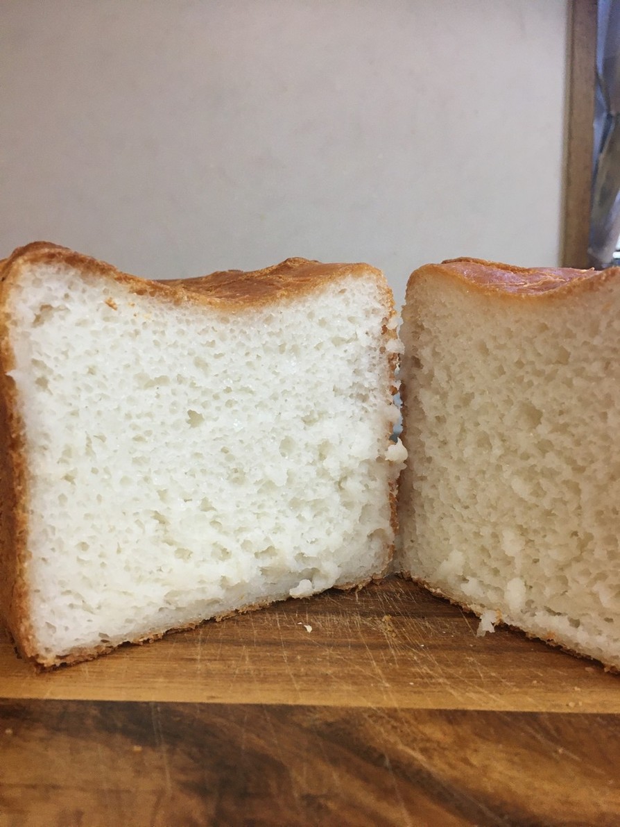 グルテンフリー なのにフワフワ米粉食パンの画像