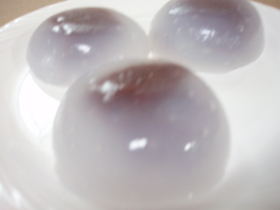 片栗粉で?水まんじゅう風