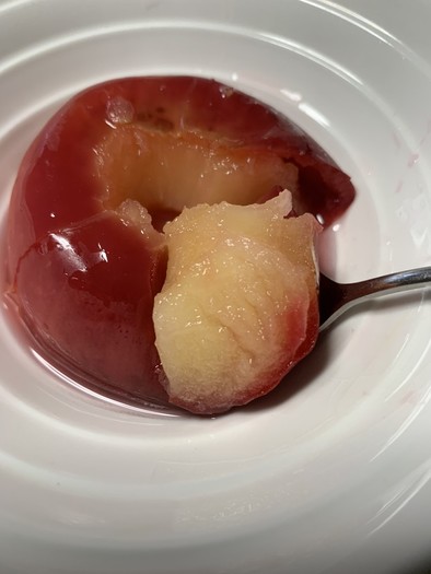 砂糖なし！甘くて美味しい林檎のコンポートの写真