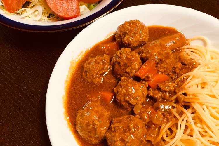 煮込みミートボールデミグラスハンバーグ レシピ 作り方 By 青い子 クックパッド 簡単おいしいみんなのレシピが360万品