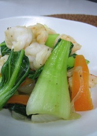 簡単✿海老とチンゲン菜の中華炒め✿