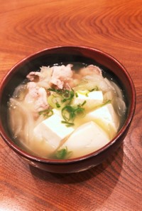 回復飯　豆腐と生姜のポカポカスープ